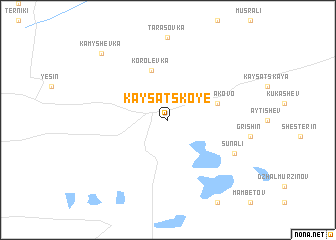 map of Kaysatskoye