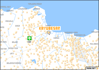 map of Kayu Besar