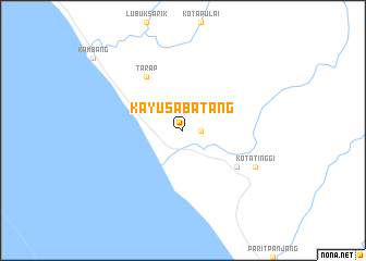 map of Kayusabatang