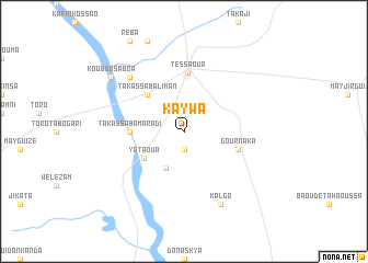 map of Kaywa