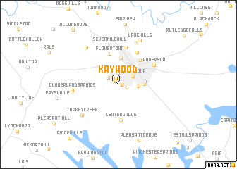 map of Kaywood