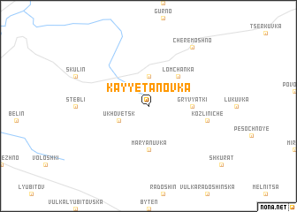 map of Kayyetanovka