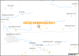 map of Kazache-Borisovskiy