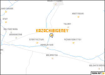 map of Kazachi-Bigeney