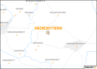 map of Kazachiy Yerik