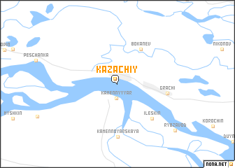 map of Kazachiy