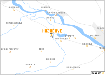 map of Kazachʼye