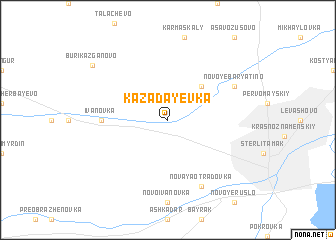 map of Kazadayevka