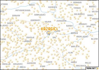 map of Kazagići