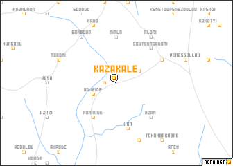 map of Kazakalé