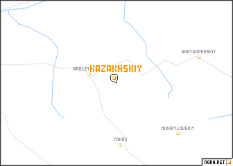 map of (( Kazakhskiy ))