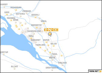 map of Kazakh