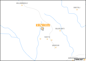 map of Kazakini