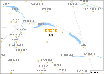 map of Kazaki