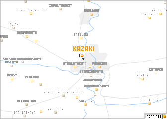 map of Kazaki