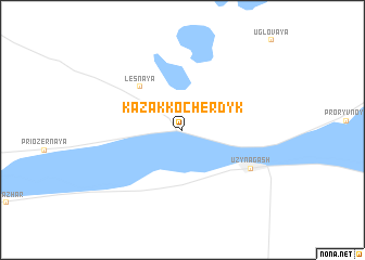 map of Kazak-Kocherdyk