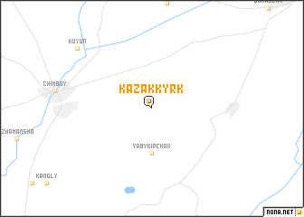 map of Kazakkyrk