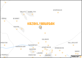 map of Kazakly-Baurdak