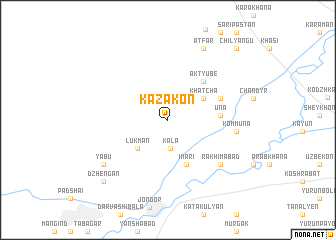 map of Kazakon