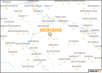 map of Kazakovka