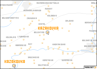 map of Kazakovka