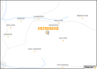 map of Kazakovka