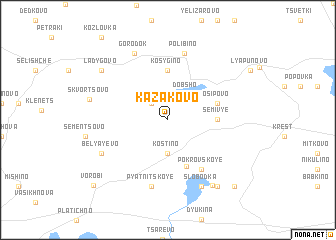 map of Kazakovo