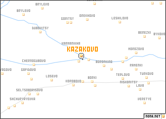 map of Kazakovo