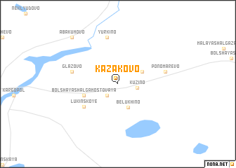 map of Kazakovo