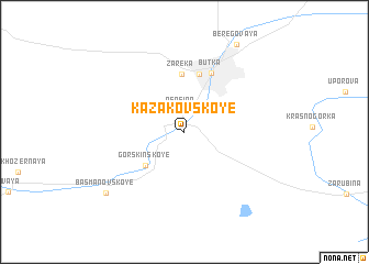 map of Kazakovskoye