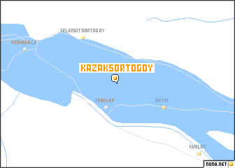map of Kazak-Sortogoy