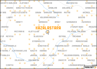 map of Kazała Stara