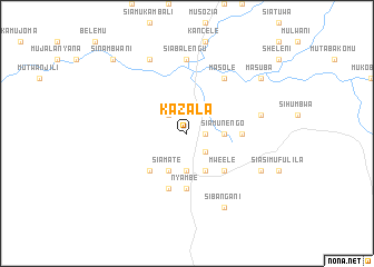 map of Kazala