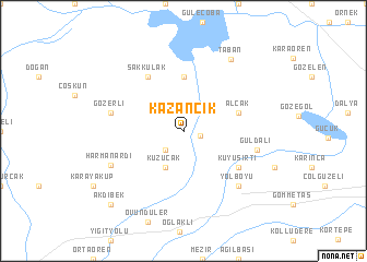 map of Kazancık