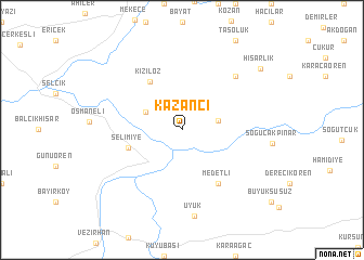 map of Kazancı
