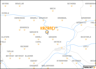 map of Kazancı