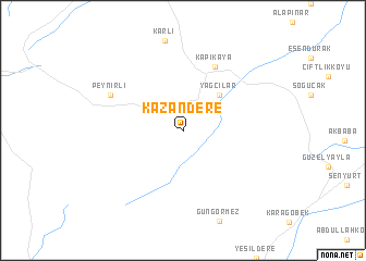 map of Kazandere