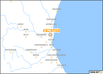 map of Kazando