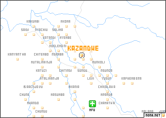 map of Kazandwe