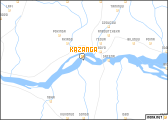 map of Kazanga