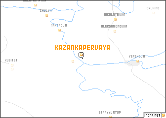 map of Kazanka Pervaya