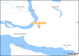 map of Kazanka