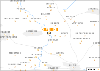 map of Kazanka