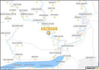 map of Kazanka