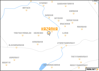 map of Kazanka