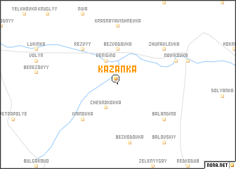 map of Kazanka