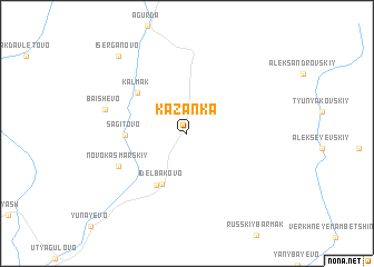 map of Kazanka