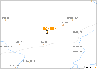 map of Kazanka