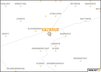 map of Kazanka