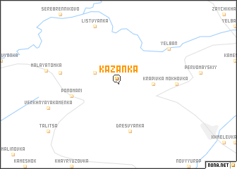 map of Kazanka